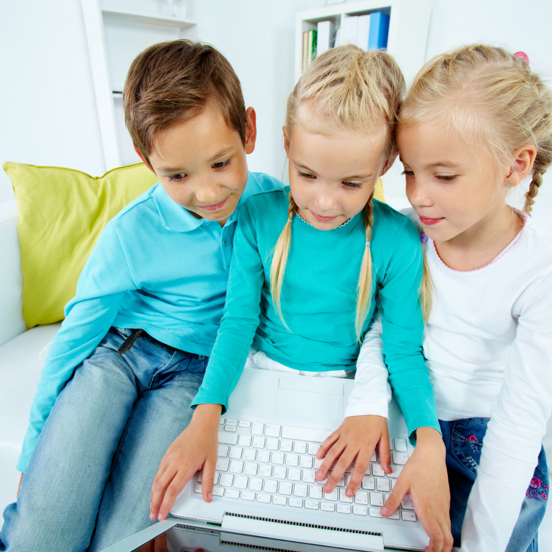Children at computer