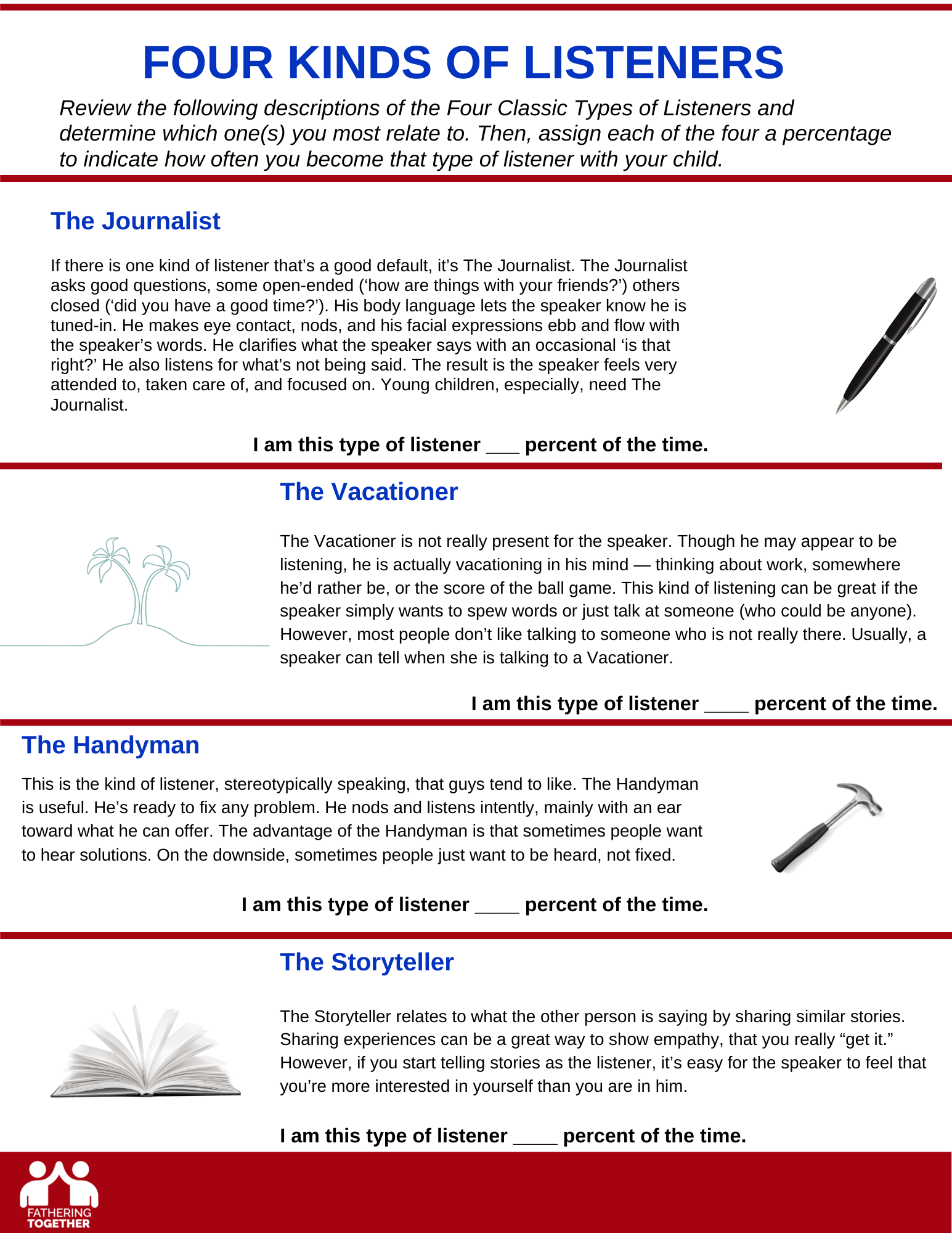 ListeningVision Statement Practical Exercise for Dads